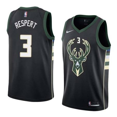 Black2 Shawn Respert Bucks #3 Twill Basketball Jersey FREE SHIPPING