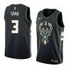 Black2 Torrey Craig Bucks #3 Twill Basketball Jersey FREE SHIPPING