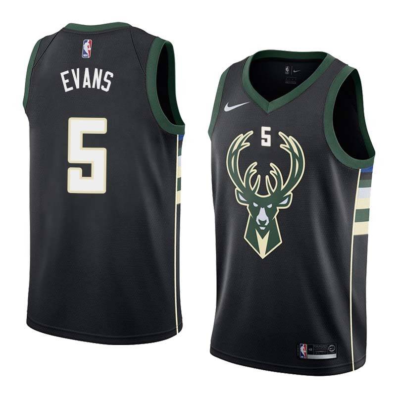 Black2 Mike Evans Bucks #5 Twill Basketball Jersey FREE SHIPPING