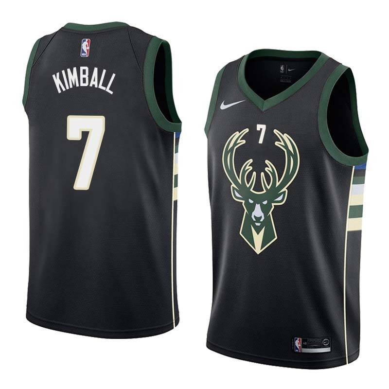 Black2 Toby Kimball Bucks #7 Twill Basketball Jersey FREE SHIPPING