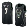 Black2 Terry Driscoll Bucks #7 Twill Basketball Jersey FREE SHIPPING