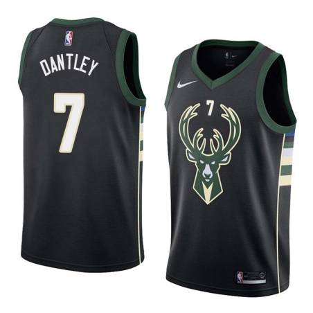 Black2 Adrian Dantley Bucks #7 Twill Basketball Jersey FREE SHIPPING