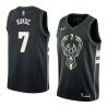 Black2 Toni Kukoc Bucks #7 Twill Basketball Jersey FREE SHIPPING