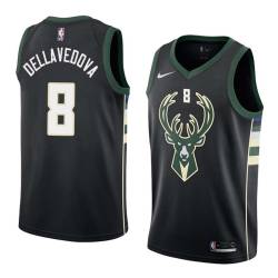 Black2 Matthew Dellavedova Bucks #8 Twill Basketball Jersey FREE SHIPPING