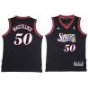 Black Throwback Todd MacCulloch Twill Basketball Jersey -76ers #50 MacCulloch Twill Jerseys, FREE SHIPPING