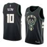 Black2 Mike Glenn Bucks #10 Twill Basketball Jersey FREE SHIPPING