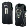 Black2 Brandon Knight Bucks #11 Twill Basketball Jersey FREE SHIPPING