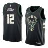 Black2 Marcus Haislip Bucks #12 Twill Basketball Jersey FREE SHIPPING