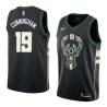 Black2 Dick Cunningham Bucks #19 Twill Basketball Jersey FREE SHIPPING