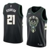 Black2 Flynn Robinson Bucks #21 Twill Basketball Jersey FREE SHIPPING