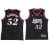 Black Throwback Wilson Washington Twill Basketball Jersey -76ers #52 Washington Twill Jerseys, FREE SHIPPING