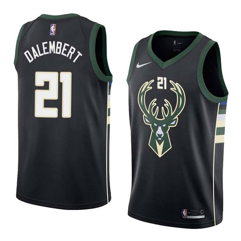 Black2 Samuel Dalembert Bucks #21 Twill Basketball Jersey FREE SHIPPING