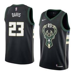 Black2 Mark Davis Bucks #23 Twill Basketball Jersey FREE SHIPPING