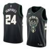 Black2 Jay Humphries Bucks #24 Twill Basketball Jersey FREE SHIPPING