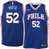 Blue Calvin Booth Twill Basketball Jersey -76ers #52 Booth Twill Jerseys, FREE SHIPPING