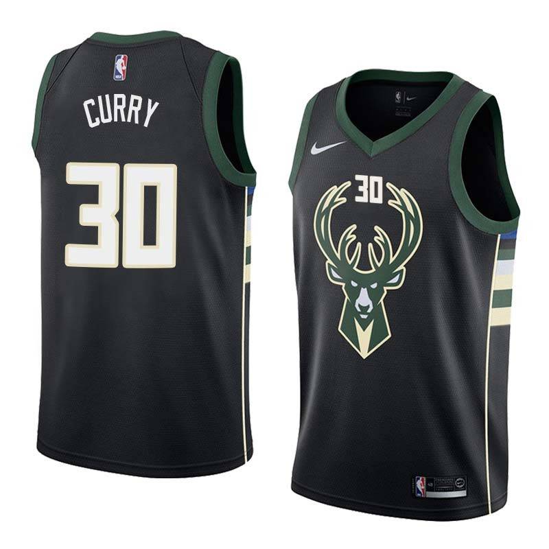 Black2 Dell Curry Bucks #30 Twill Basketball Jersey FREE SHIPPING