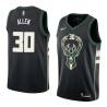 Black2 Malik Allen Bucks #30 Twill Basketball Jersey FREE SHIPPING