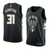 Black2 Cedric Henderson Bucks #31 Twill Basketball Jersey FREE SHIPPING