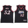 Black Throwback Calvin Booth Twill Basketball Jersey -76ers #52 Booth Twill Jerseys, FREE SHIPPING