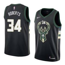 Black2 Fred Roberts Bucks #34 Twill Basketball Jersey FREE SHIPPING