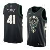 Black2 Garrett Temple Bucks #41 Twill Basketball Jersey FREE SHIPPING