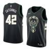 Black2 Harvey Catchings Bucks #42 Twill Basketball Jersey FREE SHIPPING