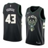 Black2 Jake Voskuhl Bucks #43 Twill Basketball Jersey FREE SHIPPING