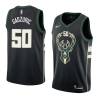 Black2 Dan Gadzuric Bucks #50 Twill Basketball Jersey FREE SHIPPING