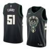 Black2 Jim Eakins Bucks #51 Twill Basketball Jersey FREE SHIPPING