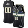 Black O.J. Mayo Bucks #00 Twill Basketball Jersey FREE SHIPPING