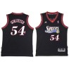 Black Throwback Dale Schlueter Twill Basketball Jersey -76ers #54 Schlueter Twill Jerseys, FREE SHIPPING