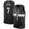 Black Lucius Allen Bucks #7 Twill Basketball Jersey FREE SHIPPING