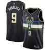 Black Miroslav Raduljica Bucks #9 Twill Basketball Jersey FREE SHIPPING