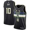 Black Todd Day Bucks #10 Twill Basketball Jersey FREE SHIPPING