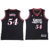 Black Throwback Rodney Rogers Twill Basketball Jersey -76ers #54 Rogers Twill Jerseys, FREE SHIPPING