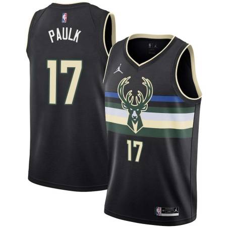 Black Charlie Paulk Bucks #17 Twill Basketball Jersey FREE SHIPPING