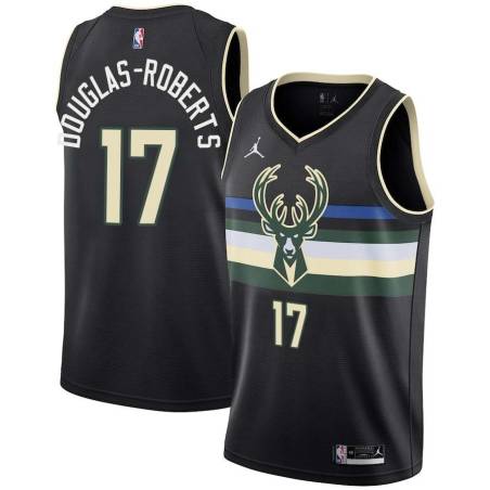 Black Chris Douglas-Roberts Bucks #17 Twill Basketball Jersey FREE SHIPPING