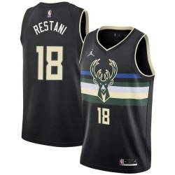 Black Kevin Restani Bucks #18 Twill Basketball Jersey FREE SHIPPING