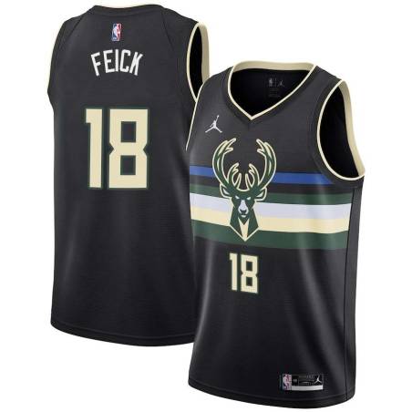 Black Jamie Feick Bucks #18 Twill Basketball Jersey FREE SHIPPING