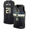 Black Cuonzo Martin Bucks #21 Twill Basketball Jersey FREE SHIPPING