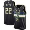 Black Dave Meyers Bucks #22 Twill Basketball Jersey FREE SHIPPING