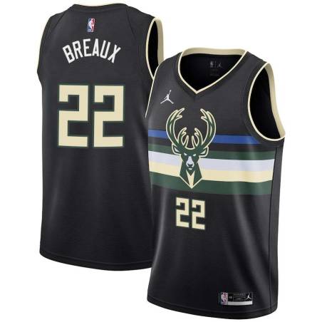 Black Tim Breaux Bucks #22 Twill Basketball Jersey FREE SHIPPING