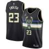 Black Alex English Bucks #23 Twill Basketball Jersey FREE SHIPPING