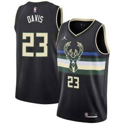 Black Charles Davis Bucks #23 Twill Basketball Jersey FREE SHIPPING