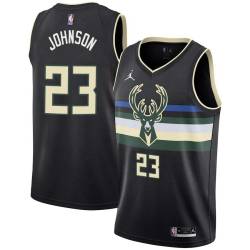 Black Chris Johnson Bucks #23 Twill Basketball Jersey FREE SHIPPING