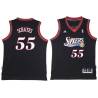 Black Throwback Dolph Schayes Twill Basketball Jersey -76ers #55 Schayes Twill Jerseys, FREE SHIPPING