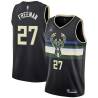 Black Gary Freeman Bucks #27 Twill Basketball Jersey FREE SHIPPING