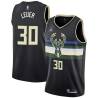 Black Jon Leuer Bucks #30 Twill Basketball Jersey FREE SHIPPING