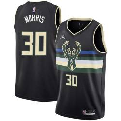 Black Jaylen Morris Bucks #30 Twill Basketball Jersey FREE SHIPPING