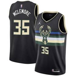 Black McCoy McLemore Bucks #35 Twill Basketball Jersey FREE SHIPPING